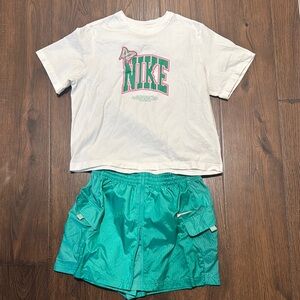 Nike White and Teal Casual Set
